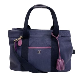 LOEWE 2-Way Shoulder Tote Anagram Bag, Women's, Purple