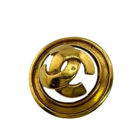 CHANEL Coco Mark 95P Single Clip Earring, No Hole, Gold