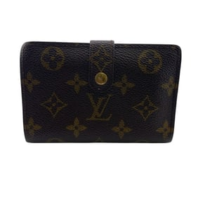 LOUIS VUITTON M61663 Porte Monnaie Viennois Compact Wallet, Monogram Bifold Brown, Unisex