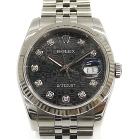 ROLEX Rolex Datejust 10P Diamond 116234G SS/WG Automatic Jubilee Bracelet Computer Dial