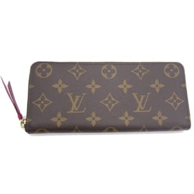 LOUIS VUITTON Louis Vuitton Portefeuille Clemence Monogram Fuchsia Round M60742