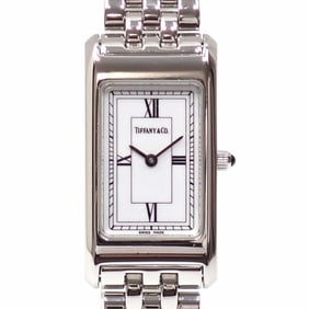 Tiffany Classic Square Quartz Watch, Women's, Stainless Steel, Battery-Operated