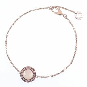 Bvlgari Bracelet for Women, Mother of Pearl, 18KPG, 3.7g, 18K 750 Pink Gold