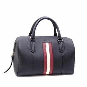 Bally Women's Black Leather Mini Boston Bag