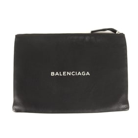 BALENCIAGA Leather Clutch Bag (485110?1060?Z?002123) Black