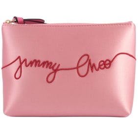 Jimmy Choo Satin Pouch Pink Women's JIMMY CHOO