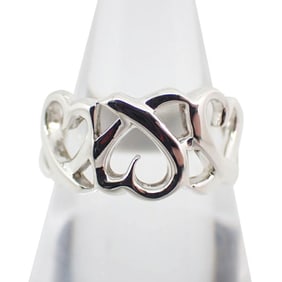 TIFFANY 925 Triple Loving Heart Ring Size 9