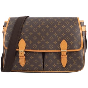 Louis Vuitton Gibessier GM Shoulder Bag M42249 Monogram Canvas Women's Men's Unisex LOUIS VUITTON