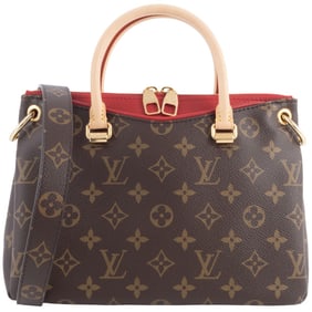 Louis Vuitton Pallas BB Handbag M41241 Monogram Canvas Cerise Women's LOUIS VUITTON