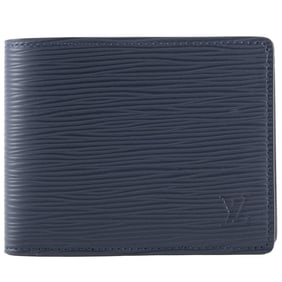 Louis Vuitton Portefeuille Multiple M61825 Epi Leather Blue Marine Men's Navy LOUIS VUITTON
