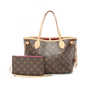 Louis Vuitton Neverfull PM Tote Bag Coated Canvas Leather Monogram Women's Brown M41245
