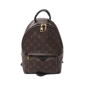 Louis Vuitton Palm Springs Backpack PM Rucksack Coated Canvas Leather Monogram Women's Brown Black