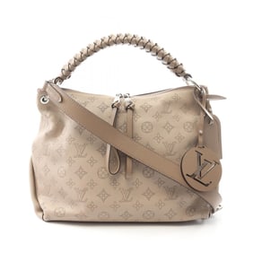 Louis Vuitton LOUIS VUITTON Beauvre Hobo Handbag Leather Mahina Women's Beige M56084