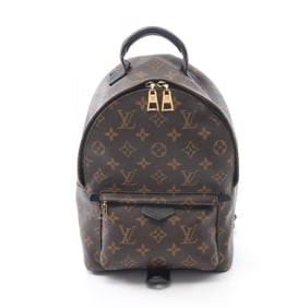 Louis Vuitton LOUIS VUITTON Palm Springs PM Monogram Backpack Coated Canvas Leather Women's Brown