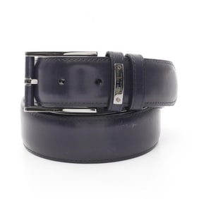LOUIS VUITTON Belt Clothing Leather Men's Navy M9894