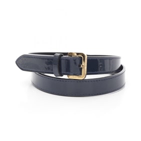 LOUIS VUITTON Belt Clothing Patent Leather Women's Navy M9799