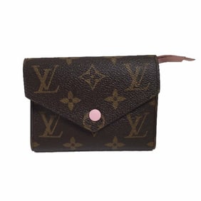 LOUIS VUITTON Coin Purse with Card Case Monogram Portefeuille Victorine M62360 Louis Vuitton Rose