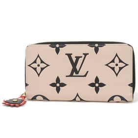 Louis Vuitton LV Crafty Empreinte Zippy Wallet Long Crème Noir M69727