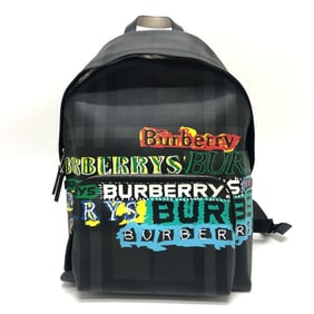 BURBERRY Burberry Graphic Check Backpack Bag Women's Grey