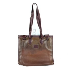HERMES Hermes Logo Cabas 35 Shoulder Tote Bag Amazonia Women's Brown