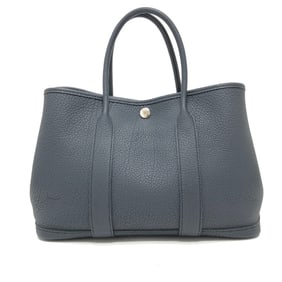 HERMES Garden Party TPM Negonda Handbag Bag Back Leather Women's Black