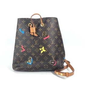LOUIS VUITTON M44369 Monogram Lovelock NeoNoe Bag Crossbody Drawstring Shoulder Canvas Women's Brown