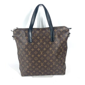 LOUIS VUITTON M40388 Monogram Macassar Kitan Business Bag Handbag Tote Canvas Men's Brown