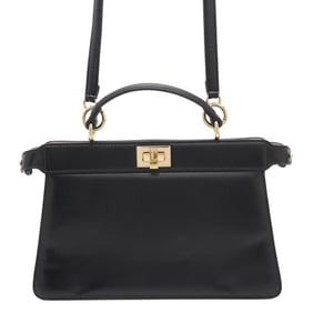 Fendi Handbag Peekaboo Iseeu East West 8BN323 FENDI Bag 2way Shoulder Black