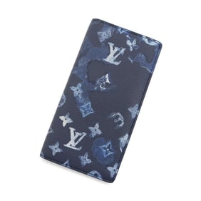 Louis Vuitton Long Wallet Monogram Watercolor Portefeuille Brazza NM M80465 LOUIS VUITTON