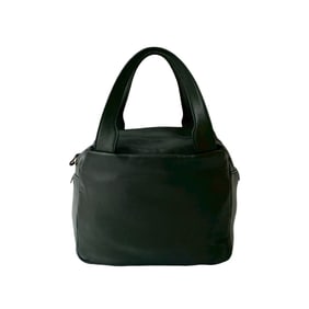 LOEWE Anagram Logo Nappa Leather Handbag/Mini Boston Bag in Dark Green (52522)