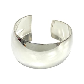 GUCCI Cutout Wide Cuff Bangle Bracelet in Silver 925 (33957)