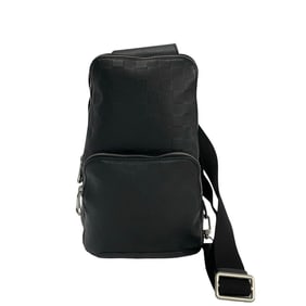 LOUIS VUITTON Louis Vuitton Avenue Sling Damier Infini Leather Shoulder Bag in Black 73422