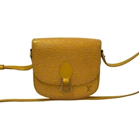 LOUIS VUITTON Mini Saint-Cloud Epi Leather Shoulder Bag/Pochette in Yellow, 22806