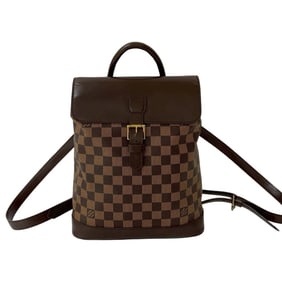 LOUIS VUITTON Soho Damier Leather Mini Backpack, Brown, 25242