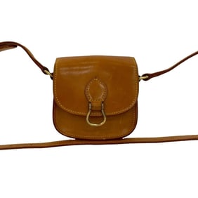 LOUIS VUITTON Mini Saint-Cloud Leather Shoulder Bag/Pochette in Camel Brown (26101)