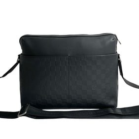 LOUIS VUITTON Calypso MM Damier Infini Leather Shoulder Bag/Business Bag in Noir (506-7)