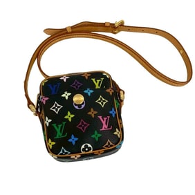 LOUIS VUITTON Monogram Multicolore Leather Mini Shoulder Bag/Pochette/Sacoche Noir 39273