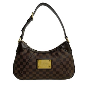 LOUIS VUITTON Thames PM Damier Leather Semi-Shoulder Bag, Handbag, Mini Tote Brown, 419-1