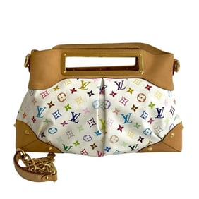 LOUIS VUITTON Judy GM Monogram Multicolor Leather 2-Way Handbag/Shoulder Bag, Blanc 34245