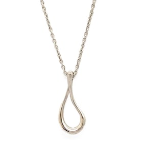 Tiffany & Co. Teardrop Necklace SV925 1.8g Silver Elsa Peretti