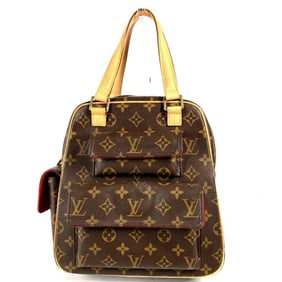 LOUIS VUITTON M51161 Monogram Excentric Cite Handbag in Canvas, Women's, Brown