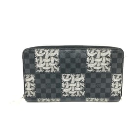 LOUIS VUITTON N61214 Graphite Christopher Nemeth Zippy Organizer Long Wallet in Damier Canvas,