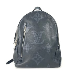 LOUIS VUITTON M57288 Monogram Taurillon Shadow Armand Backpack, Men's Leather, Black