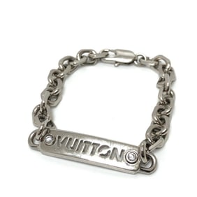 LOUIS VUITTON M0994M LV ID Bracelet, Men's Silver