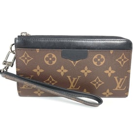 LOUIS VUITTON M69407 Monogram Macassar Zippy Dragonne Long Wallet with Strap, Canvas, Men's, Brown