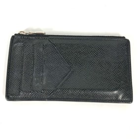 LOUIS VUITTON M62914 Taiga Coin Card Holder, Fragment Case, Purse, Wallet, Leather, Men's, Black