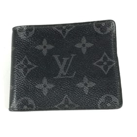 LOUIS VUITTON M62480 Monogram Eclipse Portefeuille Pans, Compact Wallet with Money Clip, Bifold