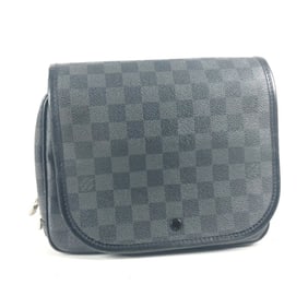 LOUIS VUITTON N41419 Damier Graphite Truth Suspendable Flap Multi-Pouch Pouch Canvas Men's Black