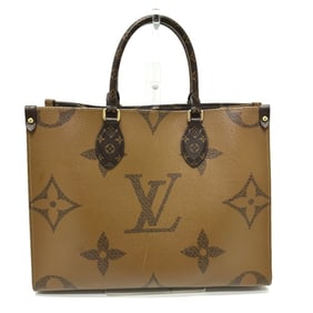 LOUIS VUITTON M45321 Monogram On the Go MM Shoulder Bag/Tote Bag in Canvas, Brown, Women's