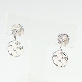 Louis Vuitton Monogram Idylle Earrings White Gold Diamond 750WG Q96167 Set of 2